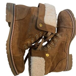 Tommy Hilfiger Brown Ankle Boots with Cream Lining